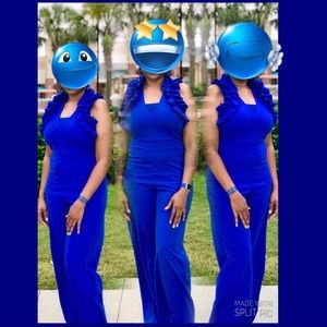 ROYAL BLUE JUMPSUIT
